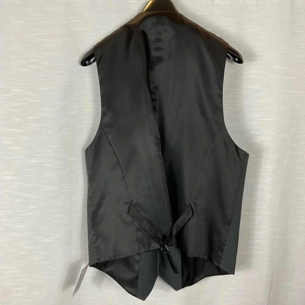 ASOS DESIGN super skinny vest in charcoal